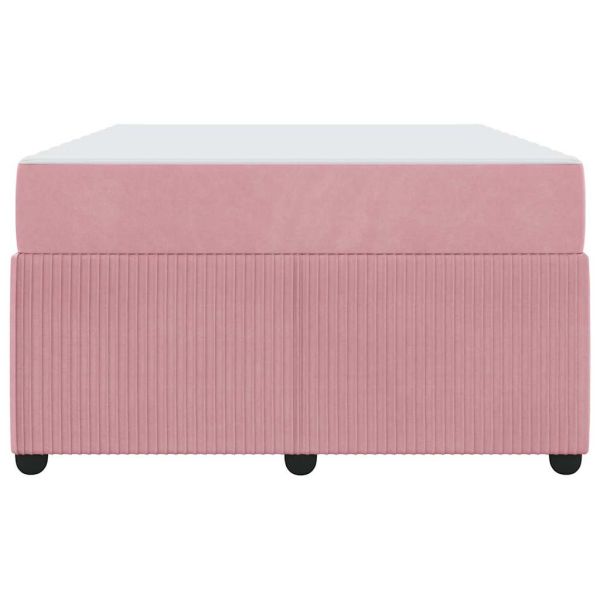 Рамка за легло с матрак Розово 120 x 190 cm текстил