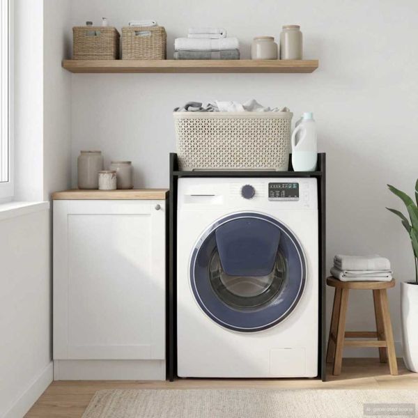 Шкаф за пералня Черния дъб 67,5 x 48 x 97 см Инженерно дърво