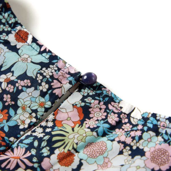 Детска риза с дълъг ръкав, тъмносиньо, 140