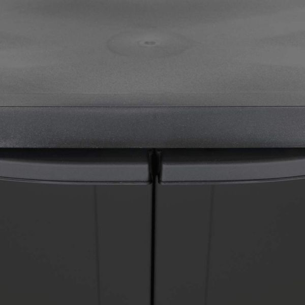 Външен шкаф за съхранение, черен, 65x37x85 см, PP