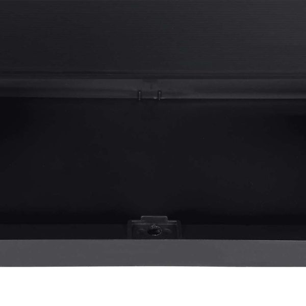 Външен шкаф за съхранение, черен, 65x37x85 см, PP