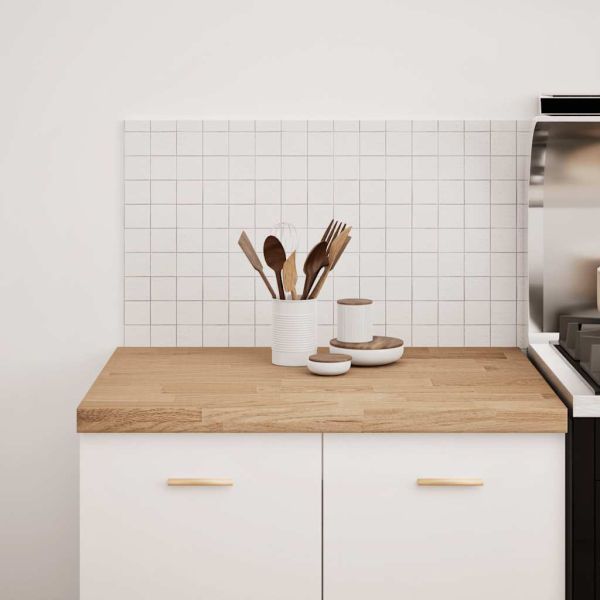 Кухненски работен плот, 80x63,5x4 см, дъб масив, правоъгълна