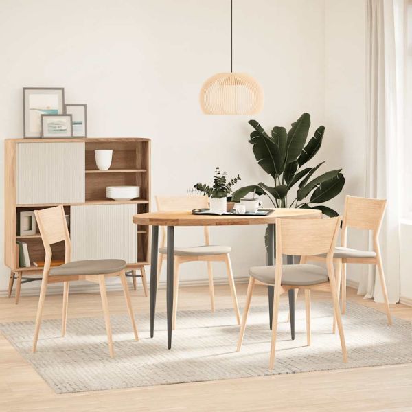 Плот за маса, 120x60x4 см, дъбово дърво масив, овална