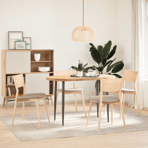 Плот за маса, 120x60x4 см, дъбово дърво масив, овална