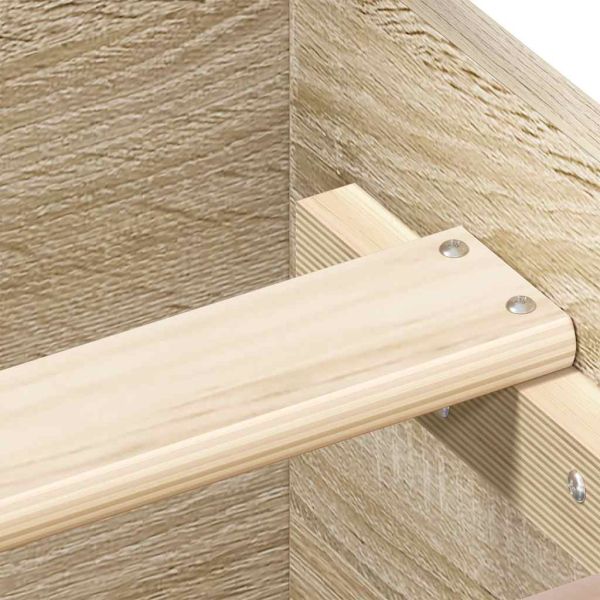 Рамка за легло без матрак сонома дъб 75x190 см инженерно дърво