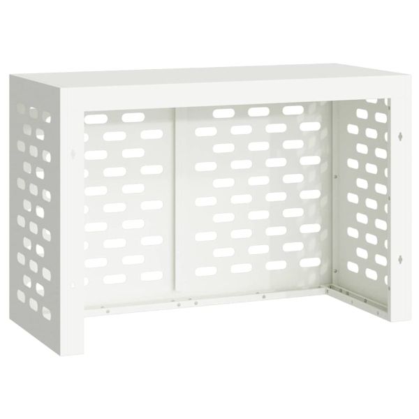 Покритие за климатик Бяло 90 x 40 x 60 см Стомана