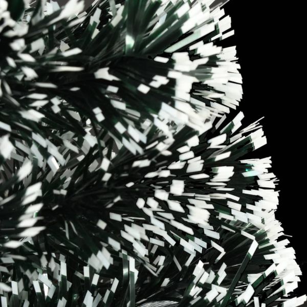 Готова осветена коледна елха със стойка и LED 120 см оптично влакно