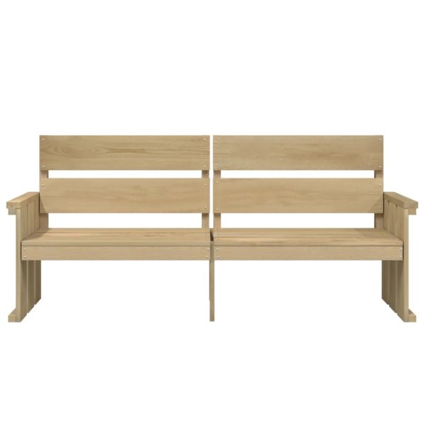 Градински трапезен комплект, 3 части, импрегниран бор масив