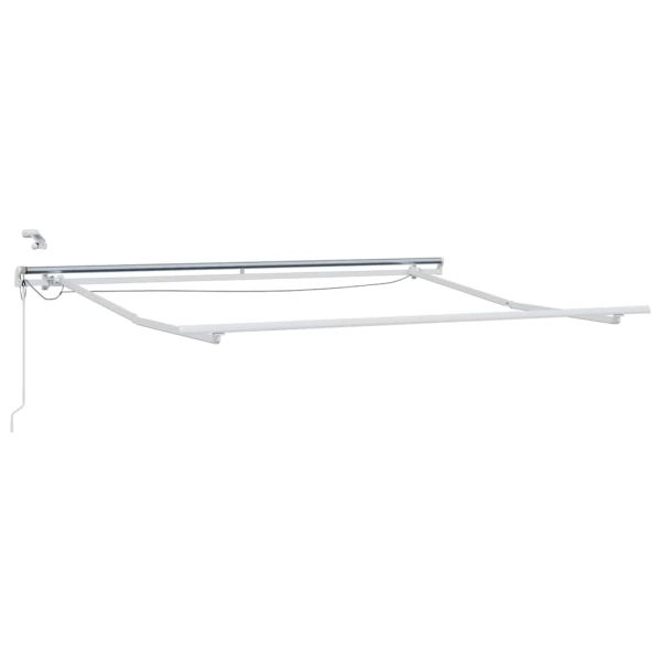 Рамка за сенник Бяло 350 x 250 cm Алуминий