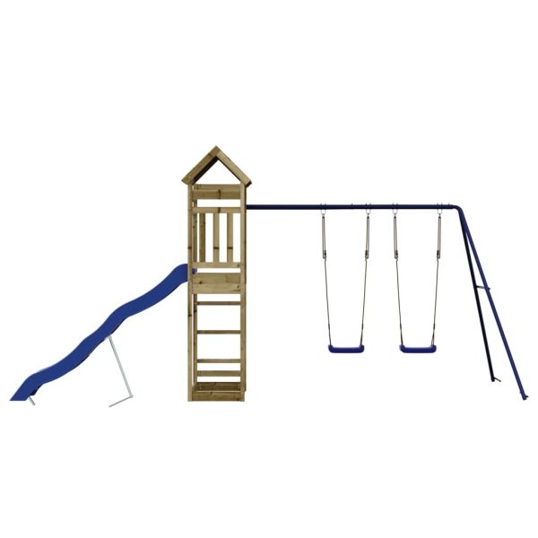 Комбинирано детско съоръжение за игра, импрегниран бор