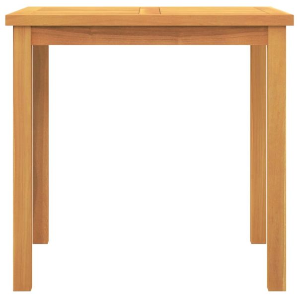 Градински трапезен комплект, 3 части, тиково дърво масив