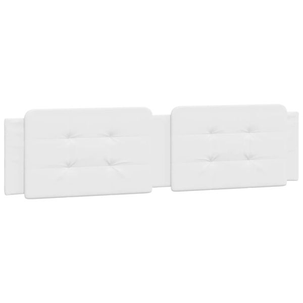 Рамка за легло с LED без матрак Zadar, бяла, 160x200 cм