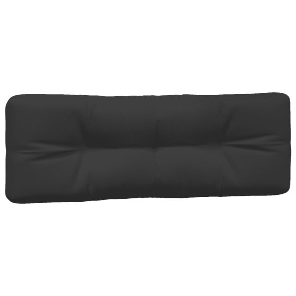 Палетни възглавници, 7 бр, черни, текстил