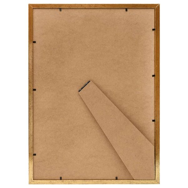 Фоторамки за колаж 5 бр за маса златисти 15x21 см МДФ