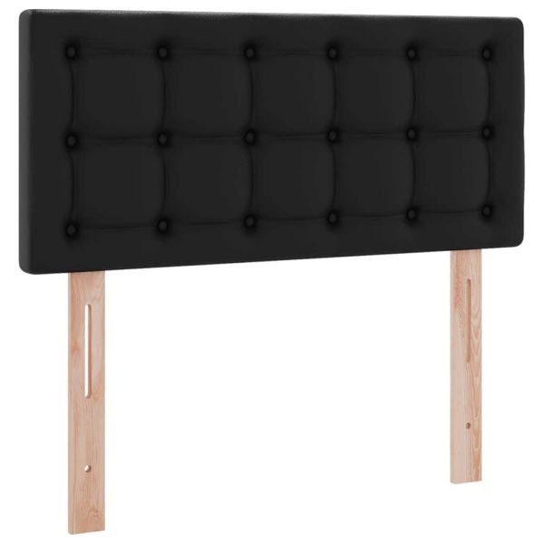 Легло с място за съхранение и матрак Черно 100 x 200 cm