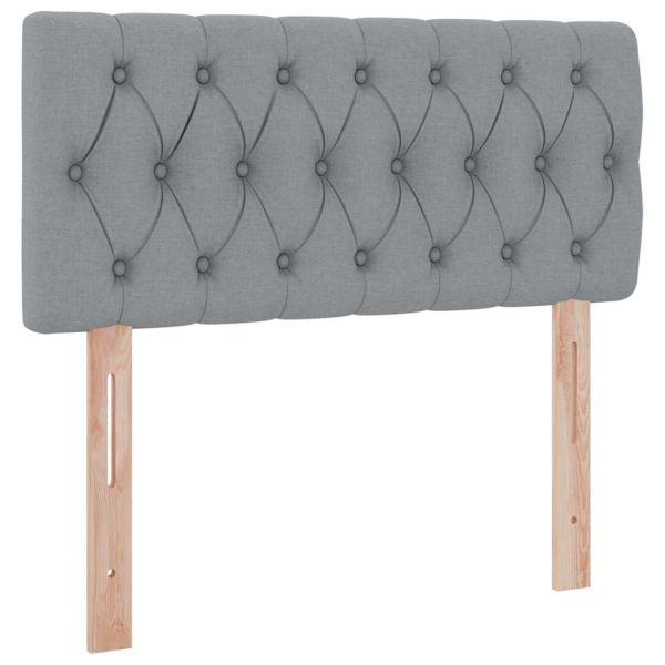 Легло с място за съхранение и матрак Светлосиво 90 x 190 cm