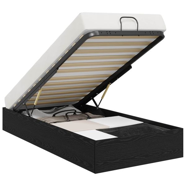 Отоманско легло със съхранение Черен Дъб 193 x 90 x 25 см