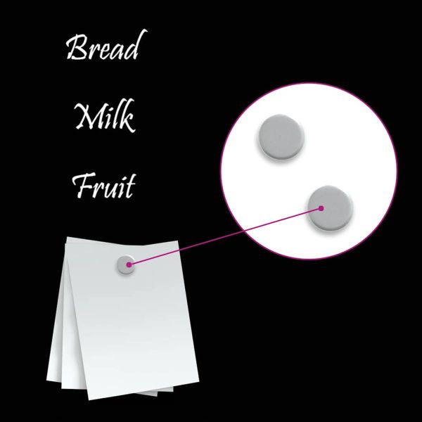 Магнитна дъска за стена, черна, 60x40 см, закалено стъкло