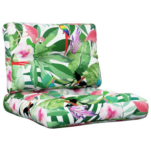 Палетни възглавници, 2 бр, многоцветни, текстил