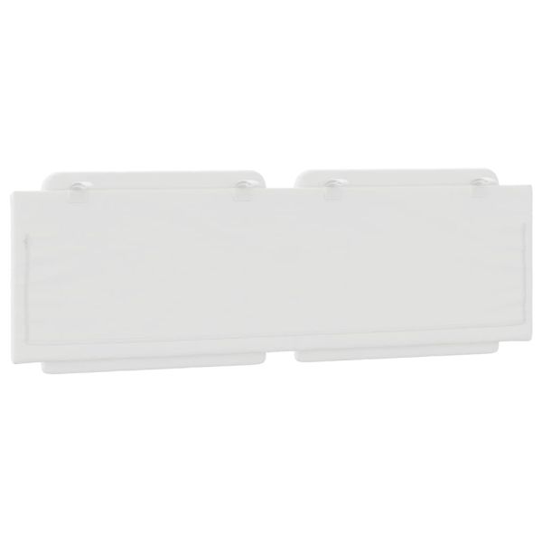 Мека табла за легло Zadar, бяла, 160 см, изкуствена кожа