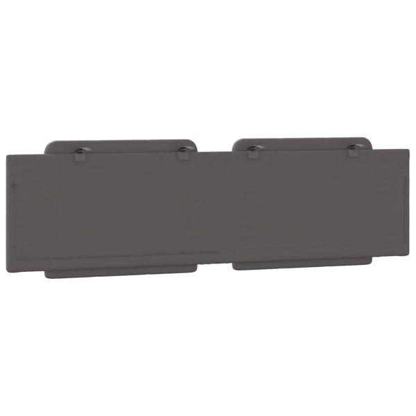 Мека табла за легло Zadar, сива, 180 см, изкуствена кожа