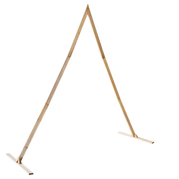 Сватбена арка Светло кафяво 202 x 95 x 254 см Солиден бор