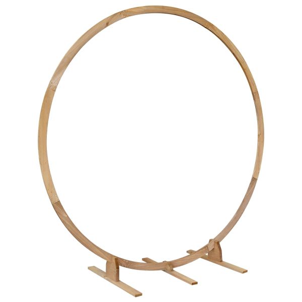 Сватбена арка Светло кафяво 224 x 80 x 220 см Солиден бор