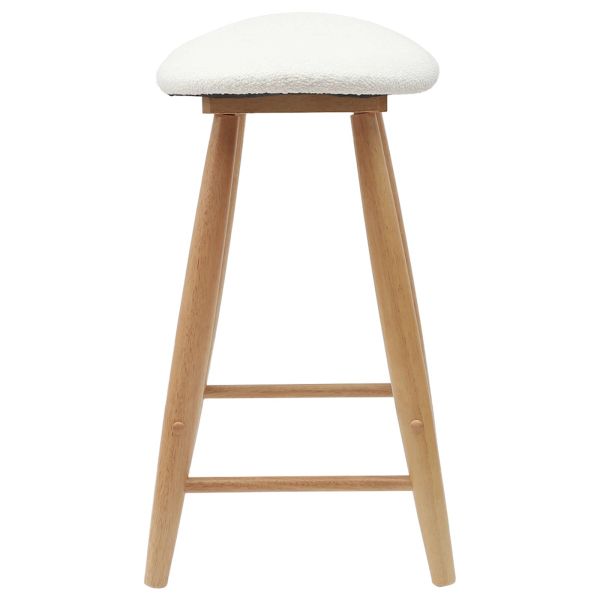 Обедени столове 2 pcs Естествен 46 x 37 x 63 см