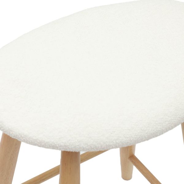 Обедени столове 2 pcs Естествен 46 x 37 x 63 см