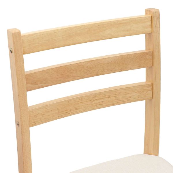 Обедени столове 2 pcs Естествен 40 x 47,5 x 99,5 см