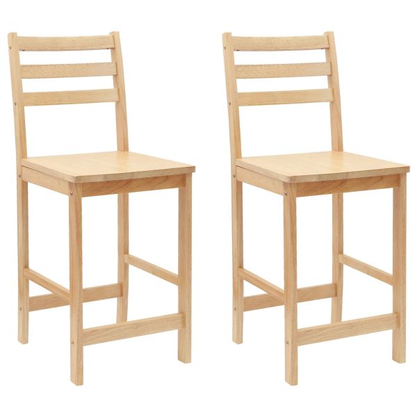Обедени столове 2 pcs Естествен 40 x 47,5 x 99,5 см