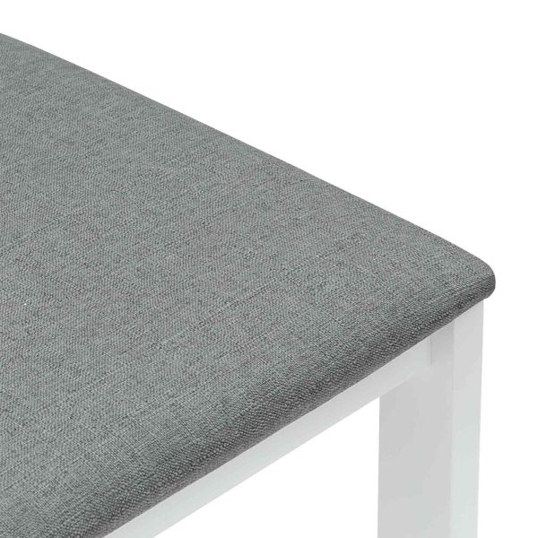 Обедени столове 2 pcs Бяло 40 x 47,5 x 99,5 см