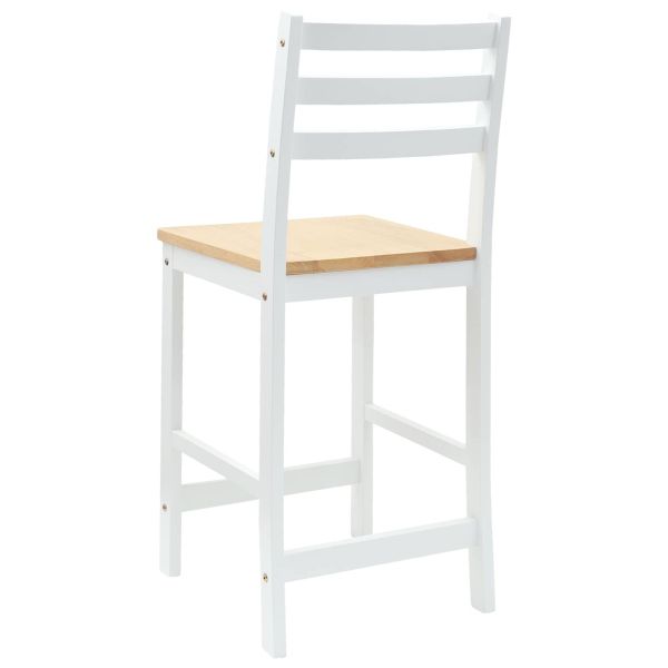 Обедени столове 2 pcs Бяло 40 x 47,5 x 99,5 см