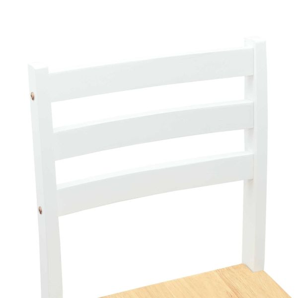 Обедени столове 2 pcs Бяло 40 x 47,5 x 99,5 см