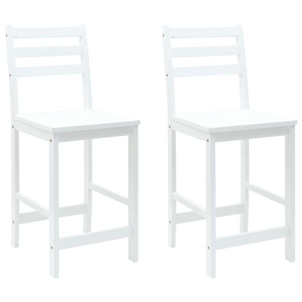 Обедени столове 2 pcs Бяло 40 x 47,5 x 99,5 см