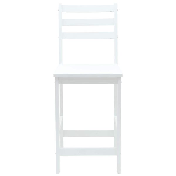 Обедени столове 2 pcs Бяло 40 x 47,5 x 99,5 см