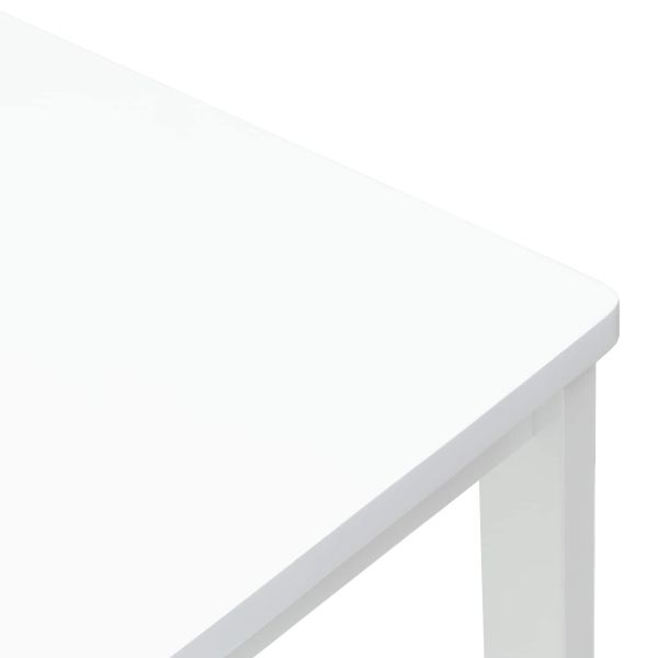 Обедени столове 2 pcs Бяло 40 x 47,5 x 99,5 см