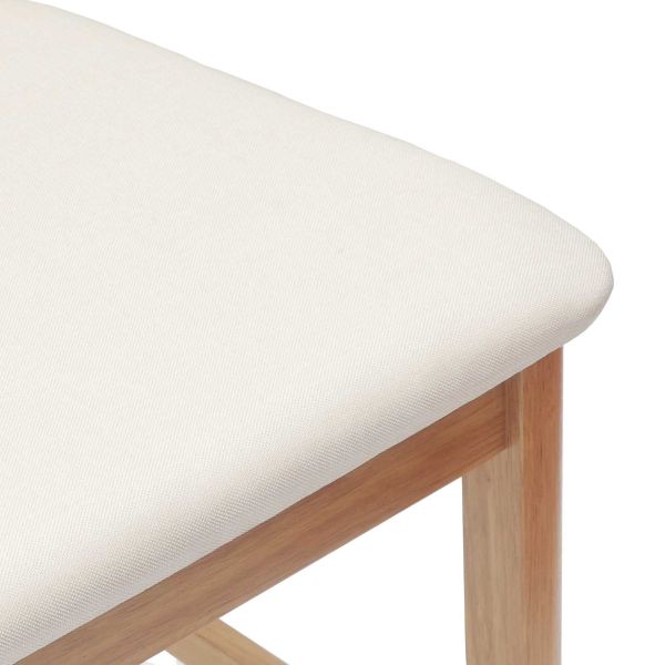 Обедени столове 2 pcs Естествен 48 x 49 x 95 см