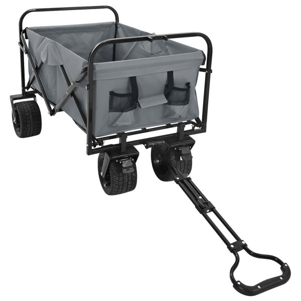 Сгъваем Ръчен Тролей Сив 89 x 63 x 96 см