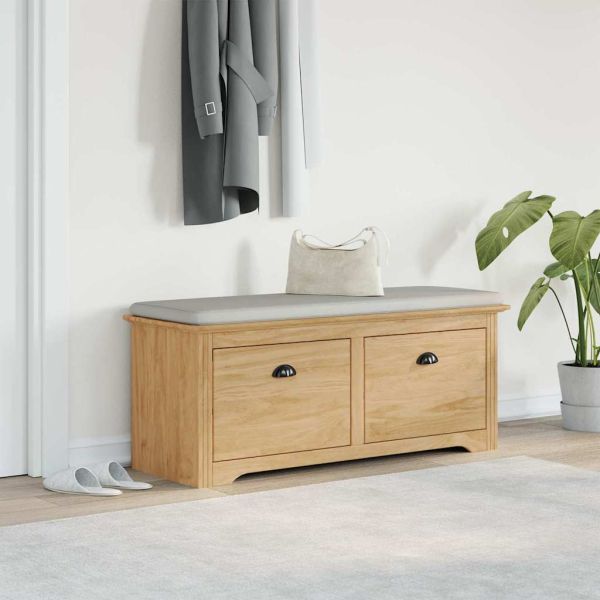 Лавица за коридор с чекмедже BODO Меден кафяв 118 x 40 x 50 см