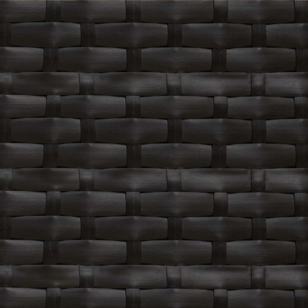 Комплект градински дивани 2 pcs Черен Полиротан и стомана