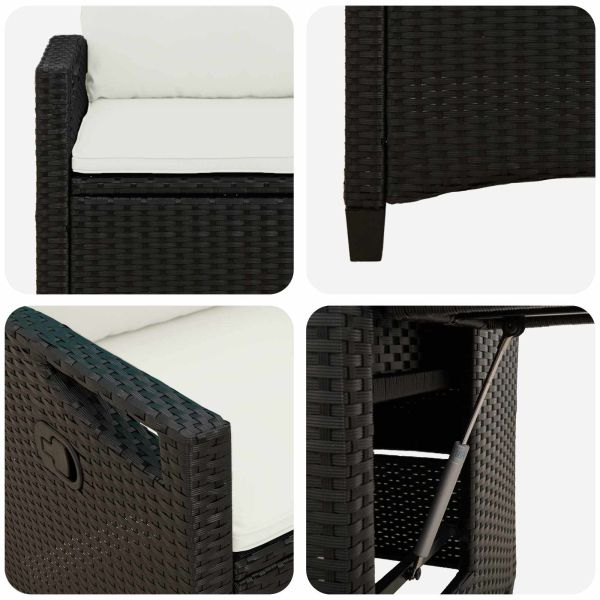 Лежанки за градина 56 x 60 x 112 см стомана