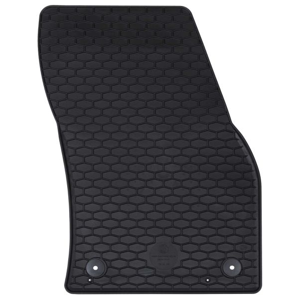 Автомобилен килим 4 pcs Черно Каучук