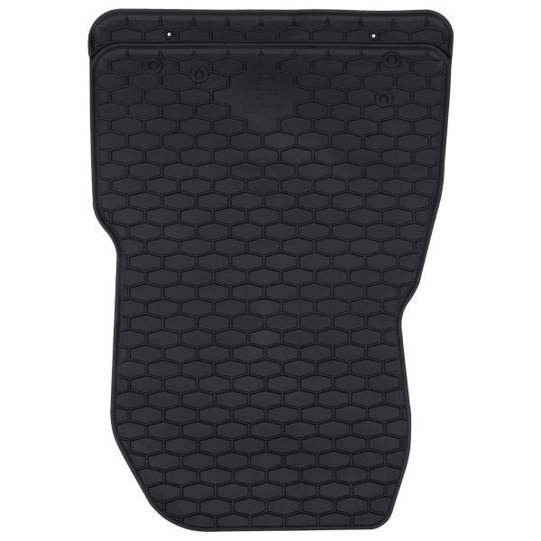 Автомобилен килим 3 pcs Черно Каучук