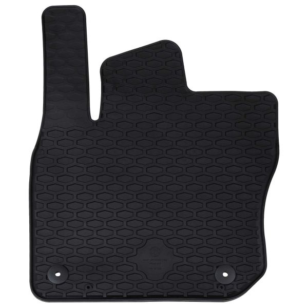 Автомобилен килим 4 pcs Черно Каучук