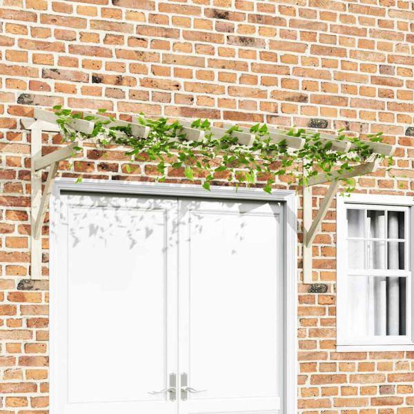 Навес за врата, 200x100x100 см, бор масив