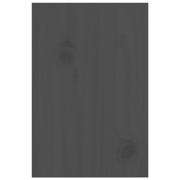 Поставка за монитор, сива, 81x20x30 см, бор масив