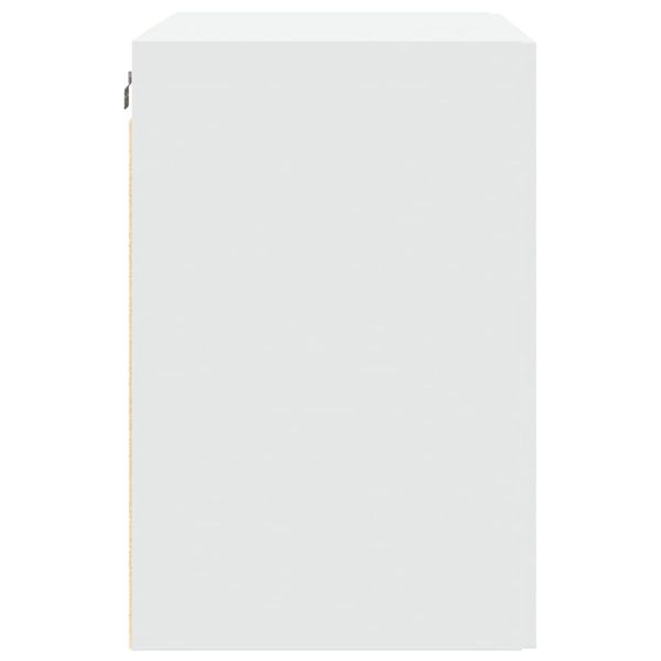 Стенен шкаф, бял, 80x42,5x64 см, инженерно дърво