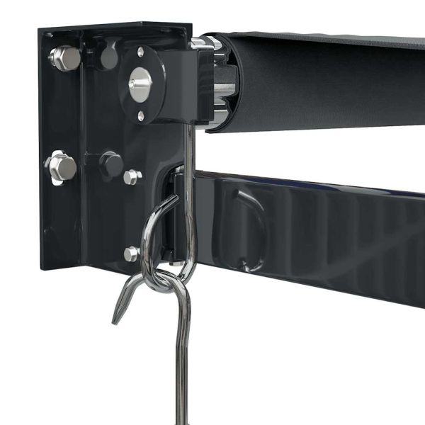 Прибираща се тента антрацит 5x3 м плат и алуминий