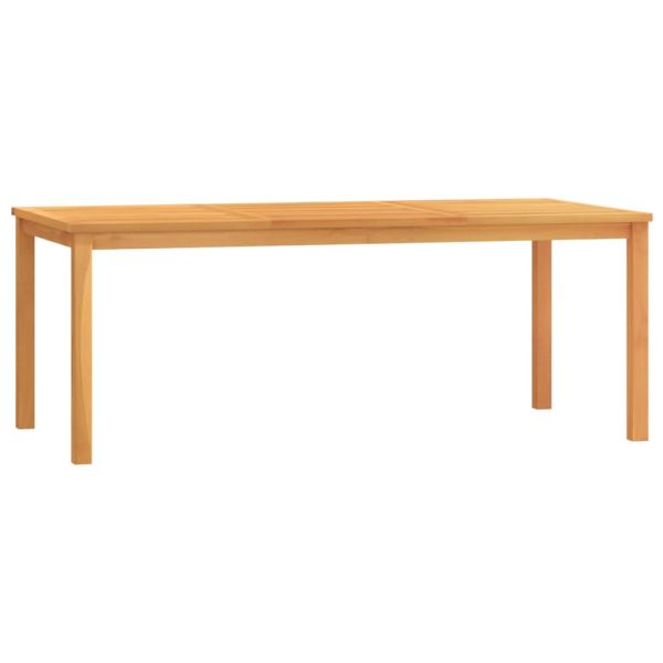 Градински трапезен комплект, 4 части, тиково дърво масив